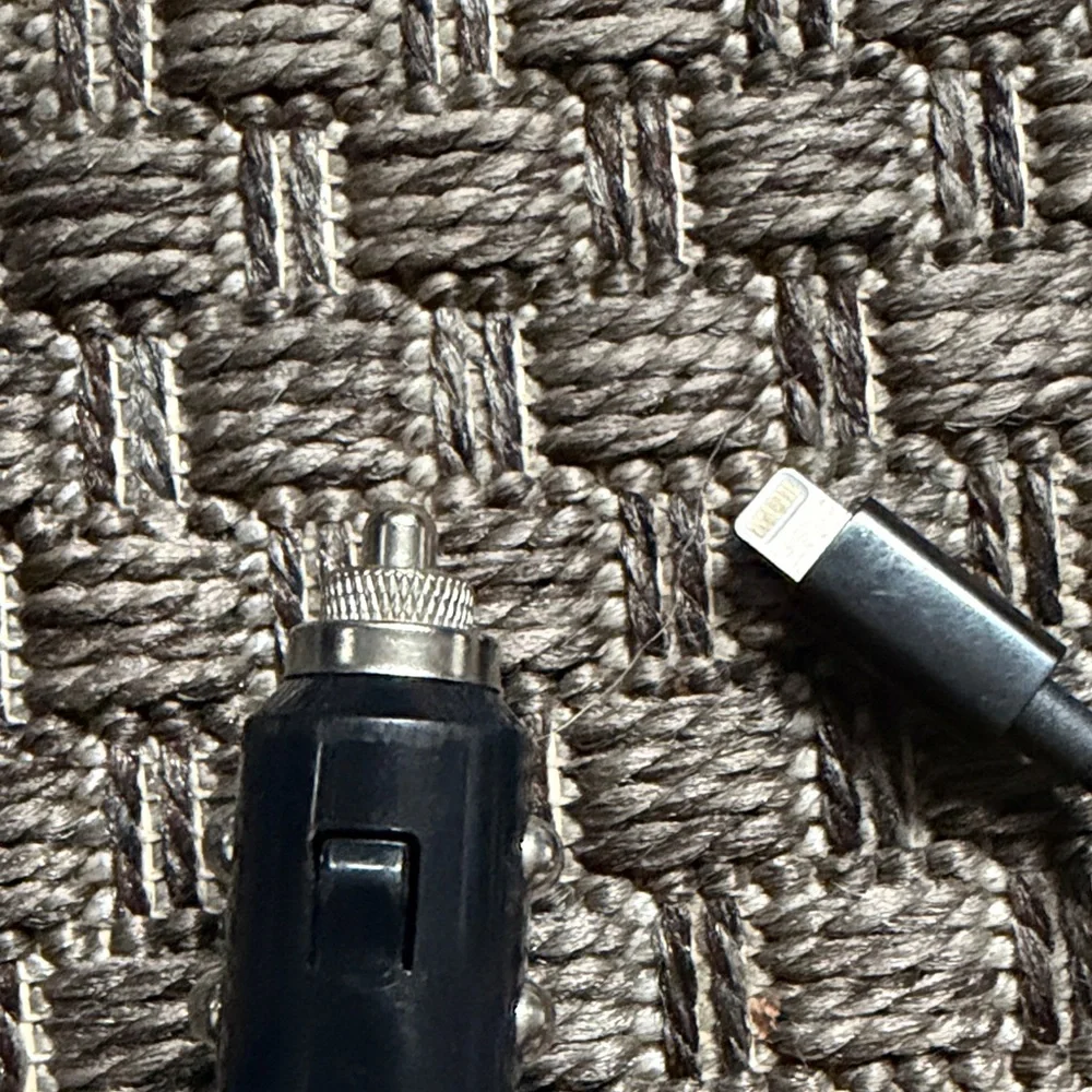 Amazon Black Coiled Car Adapter